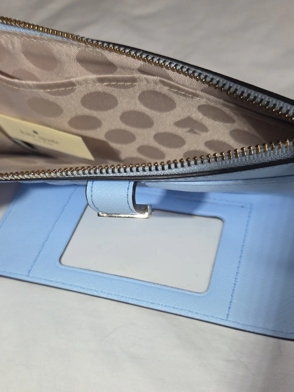 KATE SPADE Karolina Cedar Street Sky Blue Wallet Wristlet